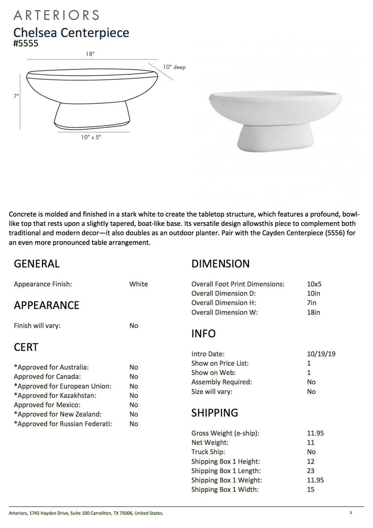 Arteriors Home New Arrivals Chelsea Centerpiece 9 Arteriors Home New Arrivals Chelsea Centerpiece