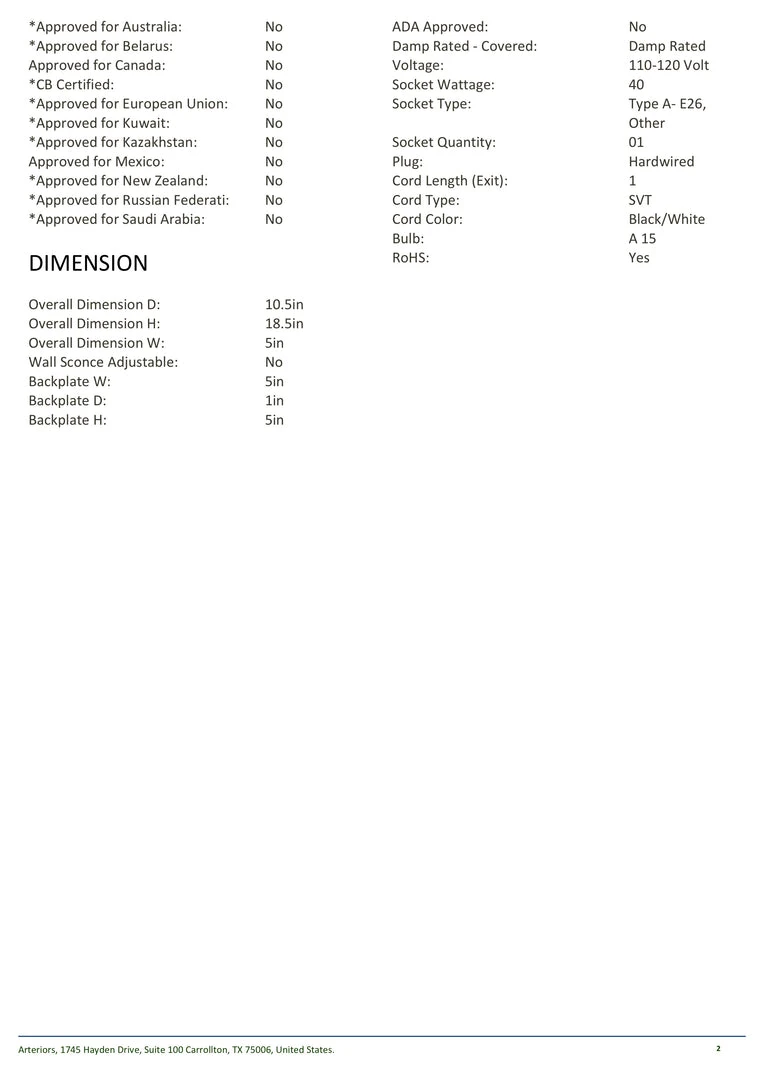 Arteriors Home Conrad Sconce Heritage Brass 8 Arteriors Home Conrad Sconce Heritage Brass