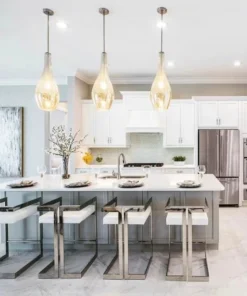 Worlds Away New Arrivals Emmett Counter Stool Nickel And White