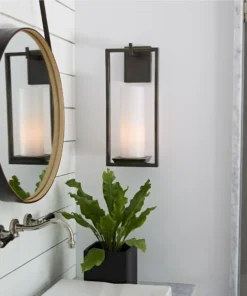 Arteriors Home Pillar Sconce Aged Bronze