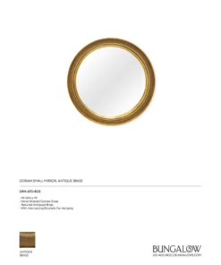 Bungalow 5 Dorian Mirror Small Antique Brass New Arrivals