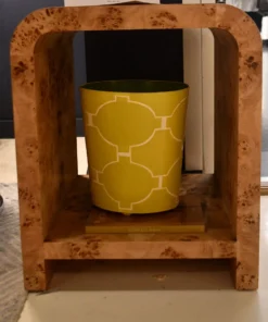 Worlds Away New Arrivals Putnam Dark Burl Wood Side Table