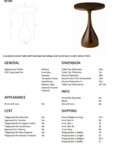 Arteriors Home Darby Accent Table