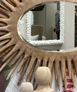 Made Goods Donatella Oval Mirror Natural