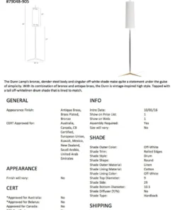 Arteriors Home New Arrivals Dunn Floor Lamp 16 Arteriors Home New Arrivals Dunn Floor Lamp