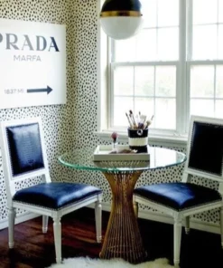 Worlds Away New Arrivals Powell Side Table Gold