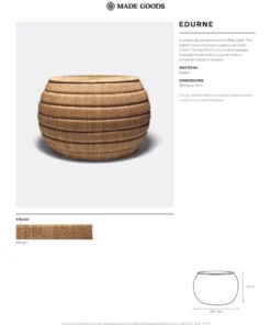 Made Goods Edurne Ottoman