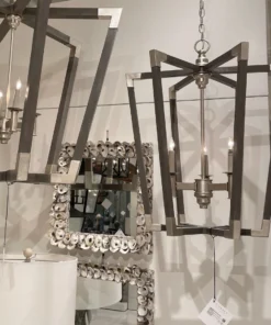 Currey And Company Bastian Medium Lantern Gray