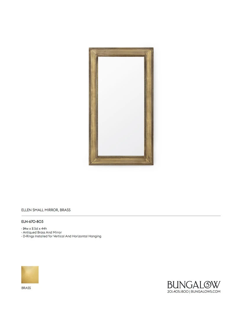 Bungalow 5 Ellen Mirror Brass Small 6 Bungalow 5 Ellen Mirror Brass Small