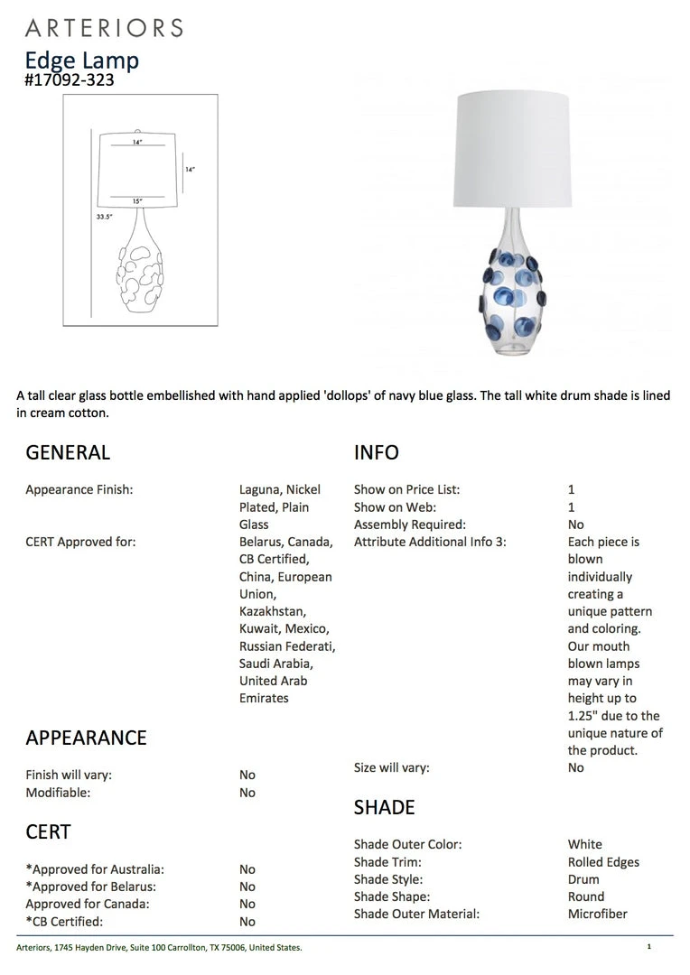 Arteriors Home Edge Table Lamp 6 Arteriors Home Edge Table Lamp