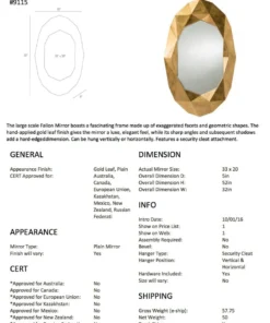 Arteriors Home Fallon Wall Mirror New Arrivals