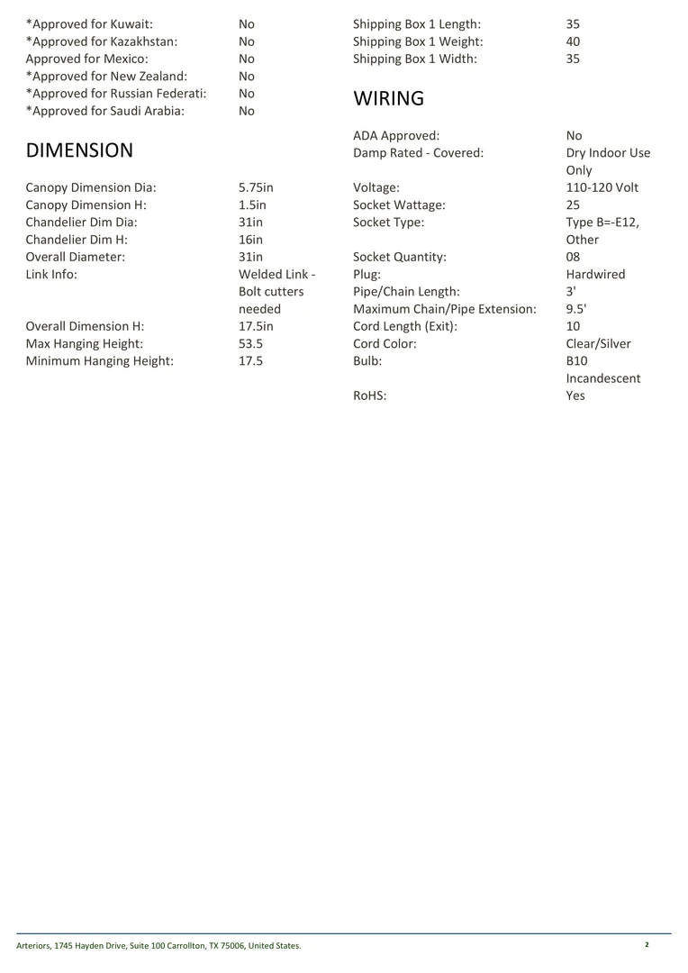 Arteriors Home Florko Chandelier Gold Leaf 8 Arteriors Home Florko Chandelier Gold Leaf