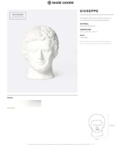Made Goods New Arrivals Giuseppe Bust