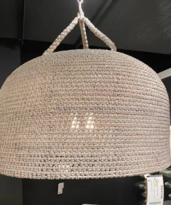 Palecek Green Oaks Pendant White Sand Oversized New Arrivals