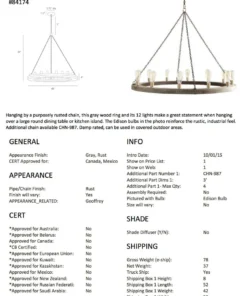 Arteriors Home New Arrivals Geoffrey Medium Chandelier