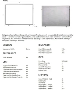 Arteriors Home Gita Fireplace Screen Bronze New Arrivals 13 Arteriors Home Gita Fireplace Screen Bronze New Arrivals