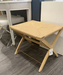 Worlds Away Conan Stool Cerused Oak