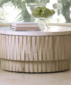 Global Views Round Teeter Totter Stone Cocktail Table New Arrivals 7 Global Views Round Teeter Totter Stone Cocktail Table New Arrivals