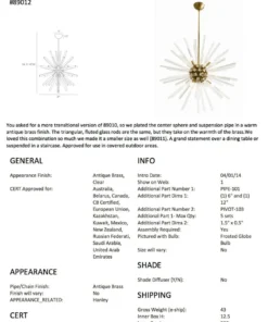 Arteriors Home Hanley Chandelier Antique Brass New Arrivals