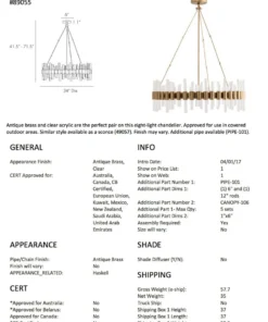 Arteriors Home Haskell Large Chandelier