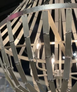 Worlds Away Serafina Chandelier Silver Leaf 8 Worlds Away Serafina Chandelier Silver Leaf