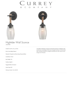 Currey And Company New Arrivals Hightider Wall Sconce