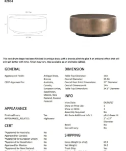 Arteriors Home New Arrivals Hightower Cocktail Table