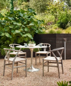 Four Hands Simone Bistro Table Raw Antique Nickel New Arrivals