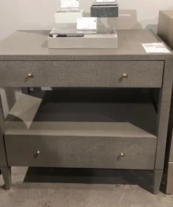 Made Goods Conrad Double Nightstand Seal Faux Raffia New Arrivals