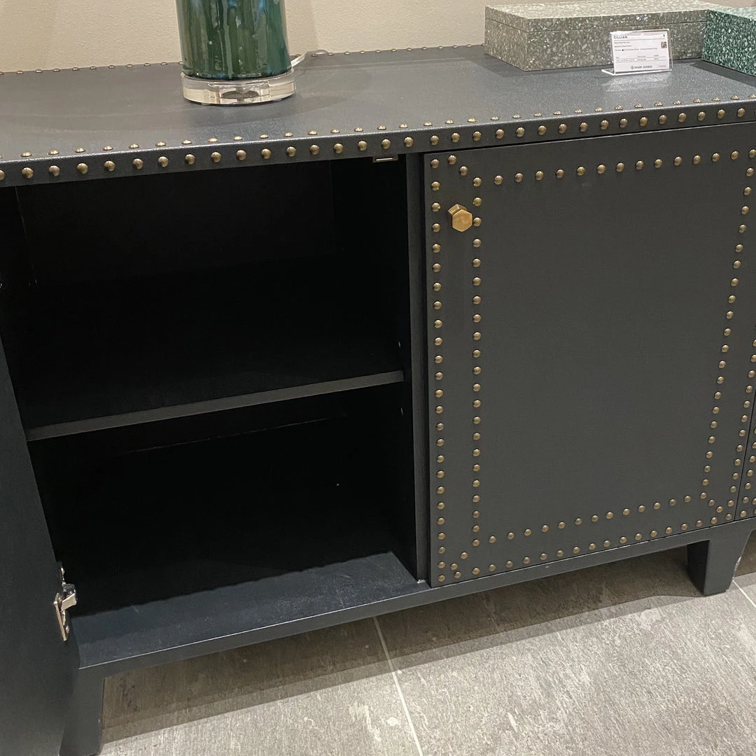 Made Goods Turner 2 Door Buffet Dark Navy Linen 4 Made Goods Turner 2 Door Buffet Dark Navy Linen