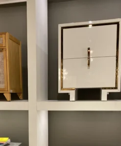 Worlds Away Bruna Side Table Brass New Arrivals