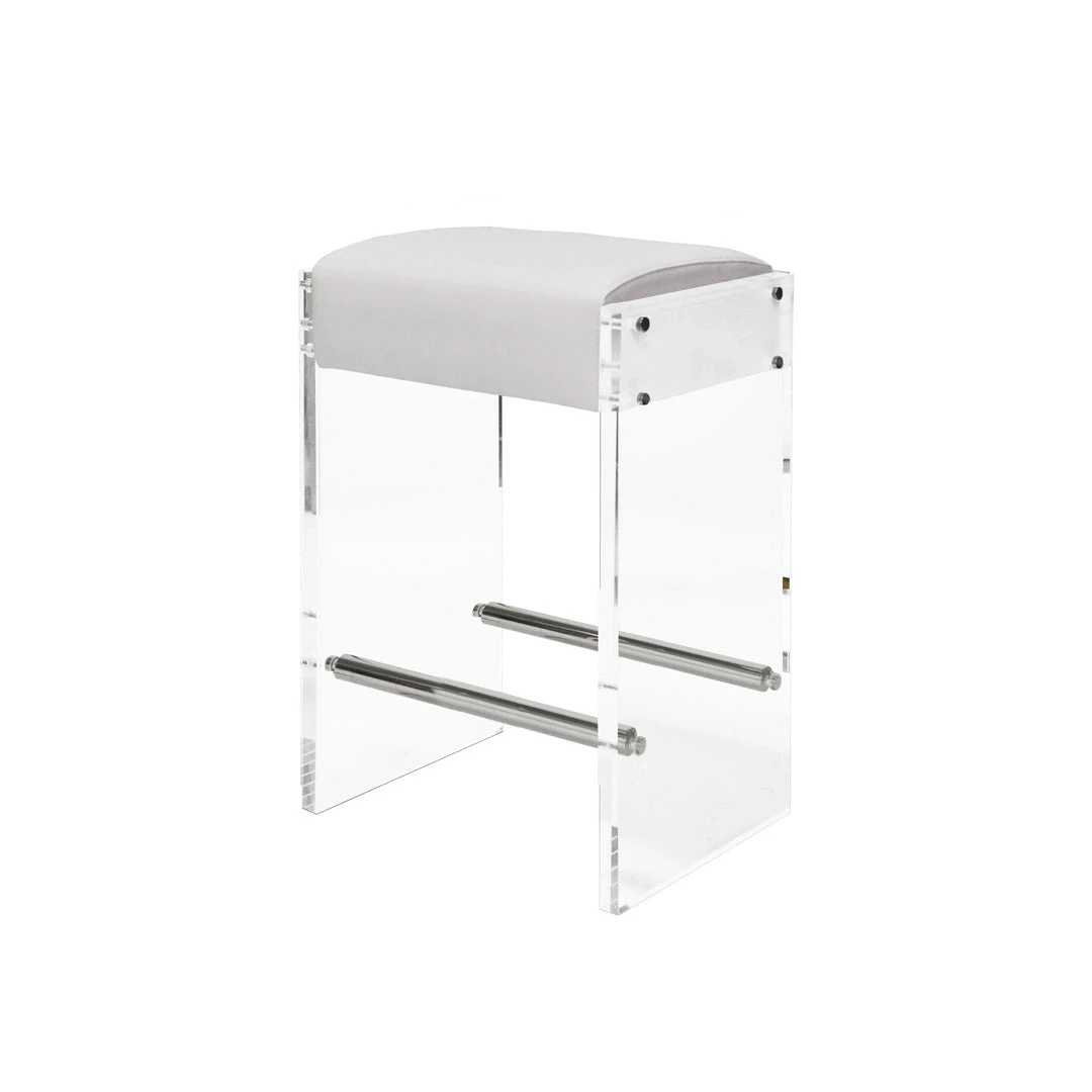 Worlds Away New Arrivals Indy Counter Stool White And Nickel 3 Worlds Away New Arrivals Indy Counter Stool White And Nickel