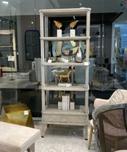 Bungalow 5 Bertram Etagere Grey Cerused Oak New Arrivals