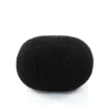 Four Hands Jute Knit Pouf Black New Arrivals