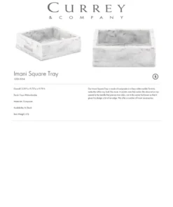 Currey And Company Imani Square Tray New Arrivals