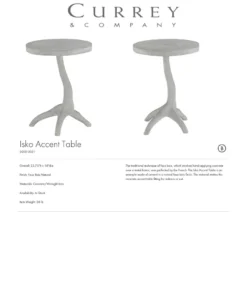 Currey And Company Isko Accent Table