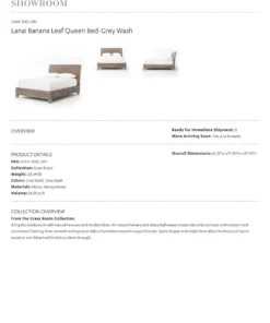 Four Hands Banana Leaf Bed