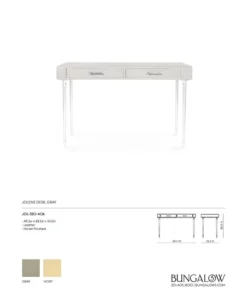 Bungalow 5 New Arrivals Jolene Desk Gray 16 Bungalow 5 New Arrivals Jolene Desk Gray