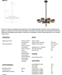 Arteriors Home New Arrivals Jalen Small Bronze Chandelier 12 Arteriors Home New Arrivals Jalen Small Bronze Chandelier