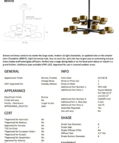 Arteriors Home New Arrivals Jalen Two Tier Chandelier