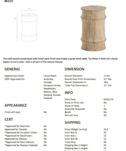 Arteriors Home New Arrivals Jesup Stool