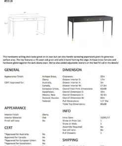 Arteriors Home Jobe Desk