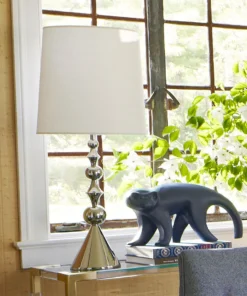 Jonathan Adler New Arrivals Harlequin Table Lamp Polished Nickel