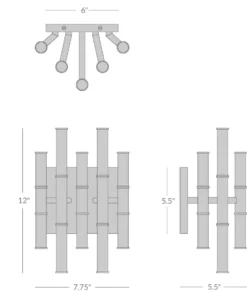 Jonathan Adler Meurice Five Arm Sconce Antique Brass New Arrivals 9 Jonathan Adler Meurice Five Arm Sconce Antique Brass New Arrivals