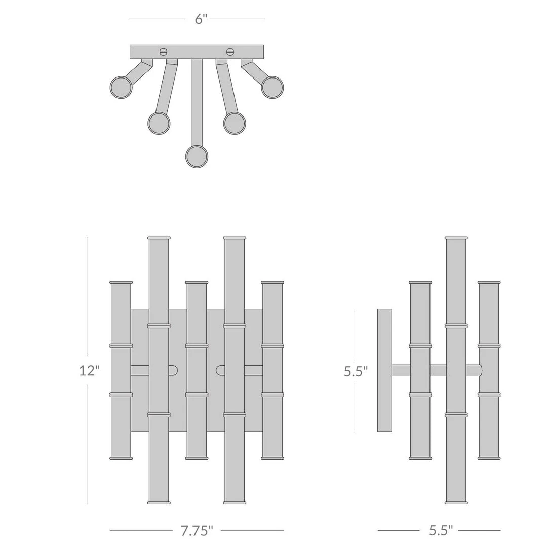 Jonathan Adler Meurice Five Arm Sconce Antique Brass New Arrivals 6 Jonathan Adler Meurice Five Arm Sconce Antique Brass New Arrivals