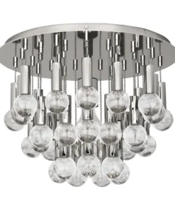 Jonathan Adler Milano Flush Mount Polished Nickel