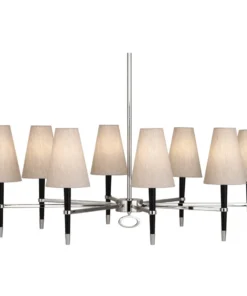 Jonathan Adler Ventana Oval Chandelier Polished Nickel New Arrivals