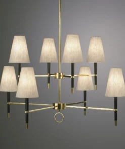 Jonathan Adler New Arrivals Ventana Two-Tier Chandelier Antique Brass