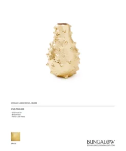 Bungalow 5 Kiwano Vase Brass