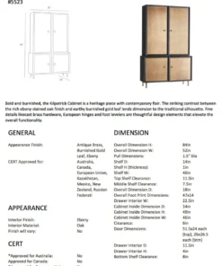 Arteriors Home New Arrivals Kilpatrick Tall Cabinet